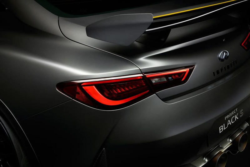 Illustration for article titled The Infiniti Q60 Black S Concept Is A Nasty 500 HP Hybrid With F1-Style KERSÂ
